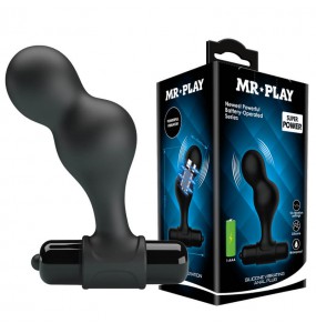 MR PLAY - Enchanted Anal Plug (Battery - Black)